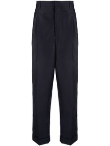 AMI Paris pantalon court en laine vierge - Bleu