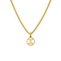 Minimalistische sterrenbeeld ketting - Stainless steel - Goud - Tweelingen - Gemini
