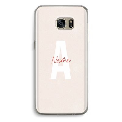 Strawberry Milkshake: Samsung Galaxy S7 Edge Transparant Hoesje
