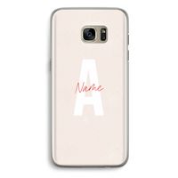 Strawberry Milkshake: Samsung Galaxy S7 Edge Transparant Hoesje