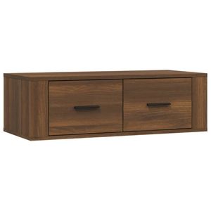 vidaXL Tv-hangmeubel 80x36x25 cm bewerkt hout bruin eikenkleur