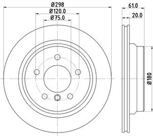 Remschijf Gecoat 50441PRO 8DD355104611