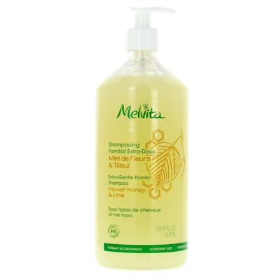 Melvita Extra-Gentle Family Shampoo Flower Honey & Lime 1000ml