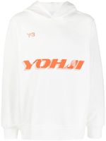 Y-3 hoodie à logo imprimé - Blanc