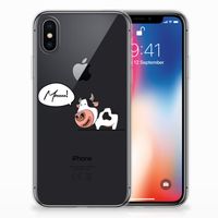 Apple iPhone X | Xs Telefoonhoesje met Naam Cow - thumbnail