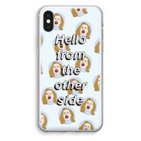Hello: iPhone XS Transparant Hoesje Hello: iPhone XS Transparant Hoesje