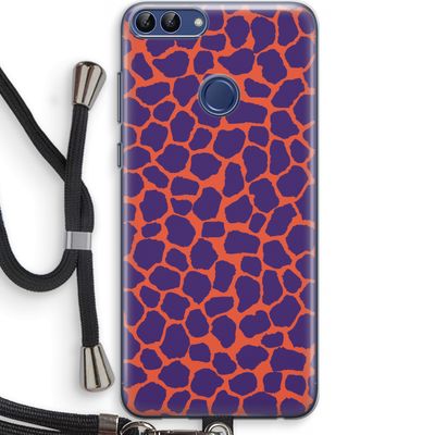 Purple Giraffe: Huawei P Smart (2018) Transparant Hoesje met koord