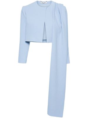 Emilia Wickstead veste crop Meggie - Bleu