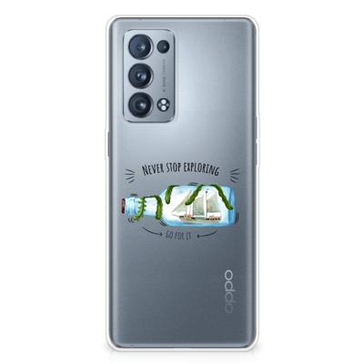 OPPO Reno 6 Pro Plus 5G Telefoonhoesje met Naam Boho Bottle