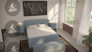 Standaard boxspring 200 x 190 cm- stofkleur 1914