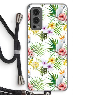 Gele kuif: OnePlus Nord 2 5G Transparant Hoesje met koord