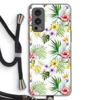 Gele kuif: OnePlus Nord 2 5G Transparant Hoesje met koord