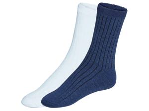 esmara 2 paar dames huissokken (Blauw/lichtblauw, 39-42)