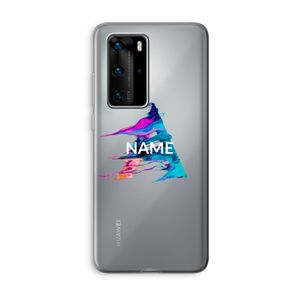 Abstract Spectrum: Huawei P40 Pro Transparant Hoesje