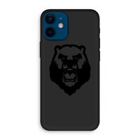 Angry Bear (black): iPhone 12 mini Biologisch afbreekbaar hoesje