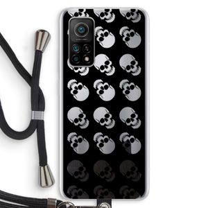Musketon Skulls: Xiaomi Mi 10T 5G Transparant Hoesje met koord