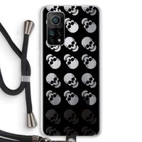 Musketon Skulls: Xiaomi Mi 10T 5G Transparant Hoesje met koord