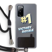 Victory Royale: Samsung Galaxy S20 FE / S20 FE 5G Transparant Hoesje met koord