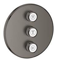 Opbouwdeel GROHE Smartcontrol Volume, Rond (3X) Hard Graphite Geborsteld