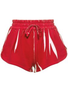 Miu Miu short court à imprimé abstrait - Rouge