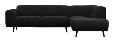 BePureHome Hoekbank 'Statement' Rechts, Rib, kleur Graphite