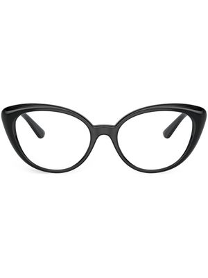 Versace Eyewear lunettes de vue à monture papillon - Noir
