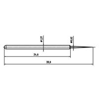 PTR Hartmann 1025/E-BST-1.5N-AU-0.62 Precisietestpen met veercontact - thumbnail