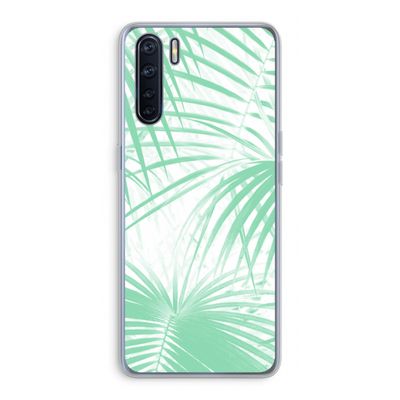 Palmbladeren: Oppo A91 Transparant Hoesje