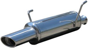 InoxCar uitlaat passend voor Peugeot 206 2.0 16v (135pk) 1999- 120x80mm IXPE20607120