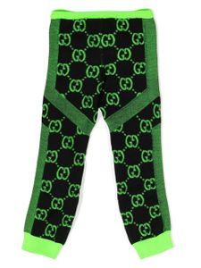 Gucci Kids pantalon en maille GG Supreme - Vert