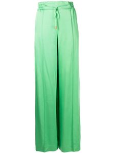 Oscar de la Renta pantalon ample à taille élastique - Vert