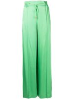 Oscar de la Renta pantalon ample à taille élastique - Vert