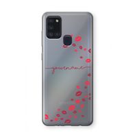 Kusjes: Samsung Galaxy A21s Transparant Hoesje