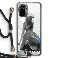 I will not feel a thing: Xiaomi Redmi Note 10 Pro Transparant Hoesje met koord