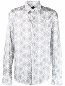 Billionaire chemise Flavio à imprimé baroque - Gris