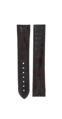 Horlogeband Omega 13093412299001 / 032CUZ005733 Krokodillenleer Bordeaux 20mm