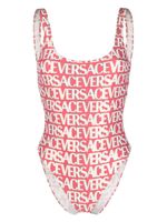 Versace maillot de bain à logo imprimé - Rose - thumbnail