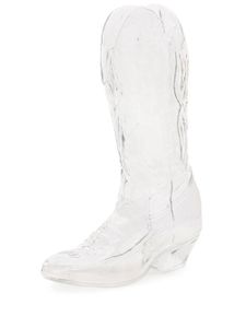 Seletti x Diesel vase en verre Crystal Bootie - Blanc