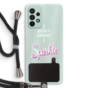 Sparkle quote: Samsung Galaxy A52s 5G Transparant Hoesje met koord