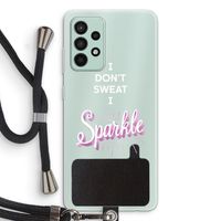 Sparkle quote: Samsung Galaxy A52s 5G Transparant Hoesje met koord