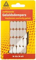Geluiddempers wit 20st - Deltafix