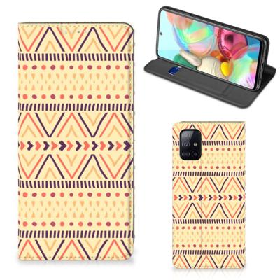 Samsung Galaxy A71 | Hoesje met Magneet | Aztec Yellow