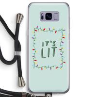 It's Lit: Samsung Galaxy S8 Transparant Hoesje met koord
