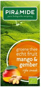 Piramide Groene thee mango en gember bio