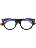 Cutler & Gross lunettes de vue à monture ronde - Marron - thumbnail