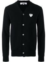 Comme Des Garçons Play pull à coeur brodé - Noir