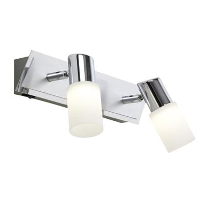 Trio Design wandspotSeries 8214 2-lichts metaalgrijs met chroom - 821470205