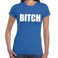 BITCH fun t-shirt blauw voor dames 2XL  -