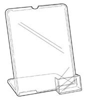 L-standaard A4 met visitekaarthouder