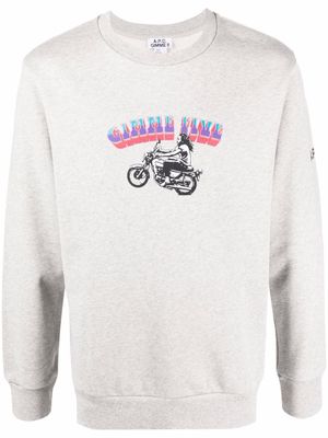 A.P.C. sweat Gimme Five - Gris